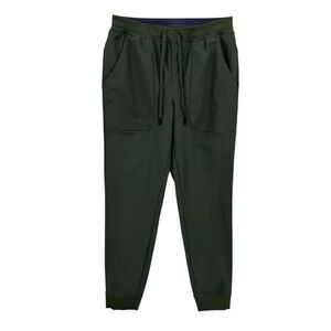 VRST Jogger Pants Pockets Drawstring Green